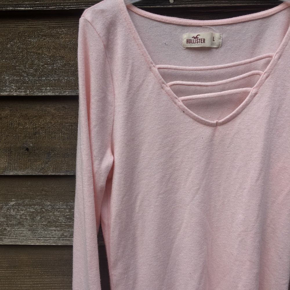 Hollister Pink Strappy V-Neck